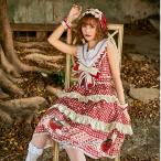 子供の日 ロリータ lolita 5点セット 可愛い コスチューム 袖なしワンピース ワンピース ハロウィン 変装 大人用 パーティー イベント ステージ