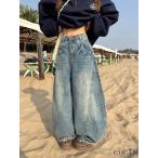  широкий Denim брюки женский брюки Denim низ flare pants длинные брюки широкий брюки джинсы ji- хлеб Denim брюки широкий распорка весна лето осень 