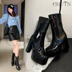 ショッピングブーティー 袴用ブーツブーティー歩きやすいショートブーツ レディース ハイヒール厚底ブーツ 美脚 秋冬 太めヒール 靴入学式卒業式 デーリー  ブーティー大きいサイズCHUTN