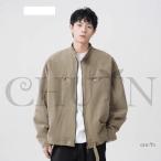  весна жакет мужской рубашка с длинным рукавом жакет внешний верхняя одежда Vintage способ свободно внешний tops модный Zip выше жакет ходить на работу выход взрослый осень одежда ko-te