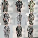  лето мужской цветочный принт выставить рубашка с коротким рукавом + шорты джерси . чувство тонкий . воротник складывать воротник рубашка Гаваи способ пляж выставить resort путешествие легкий море сторона ~5XL 37 цвет 
