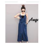 サロペットスカート50代ワンピース...