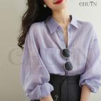 長袖シャツブラウスレディースシャツ...