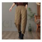 ダウンパンツ 中綿パンツ ボトムス 防風防寒暖かい ダウンパンツ 軽量パンツ キルティングダウンパンツ ダウンお出かけ部屋着 着回し  ダウンパンツ ~XL