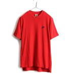 ショッピングナイキ tシャツ メンズ 90s 初期 銀タグ ■ NIKE スウォッシュ プリント メッシュ 半袖 Tシャツ ( メンズ M ) 古着 ナイキ 90年代 オールド ロゴT ワンポイント 赤