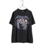 00s ★ メタリカ アニメ キャラクター イラスト プリント Tシャツ メンズ L / オールド METALLICA オフィシャル 当時物 バンド ロック 黒