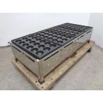 *DE0201 | akashiyaki сковорода для takoyaki 18 дыра ×4 полосный LP газ W795×D475×H195mm для кухни б/у для бизнеса пропан газ 