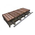 GA1313| сковорода для takoyaki ( медь доска ) 18 дыра ×5 полосный LP газ W970(1000)xD345(470)xH210mm для бизнеса магазинный б/у 