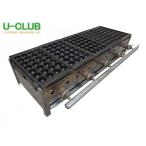 *GE0124| сковорода для takoyaki LP газ 28 дыра ×5 полосный W965xD455xH210mm для бизнеса магазинный б/у 