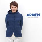 ショッピングARMEN ARMEN アーメン レディース コットンキルトフードジャケット(NAM0555)(BASIC))(23F7)