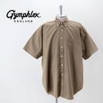 ショッピングジムフレックス Gymphlex ジムフレックス メンズ コットンツイル ボタンダウン半袖シャツ(GY-B0157BIT)(2023SS)