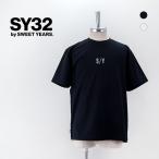SY32 by SWEET YEARS エスワイサーティトゥバイスィートイヤーズ メンズ ベーシックSYロゴTシャツ(14135)(2024SS)