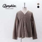 Gymphlex ジムフレックス メンズ ストレッチタイプライター Vネック長袖シャツ(GY-B0370TOI)(2025SS)