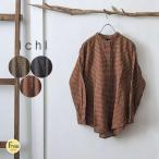 【セール20%】ICHI イチ ギンガムチェックワイドプルオーバーシャツ レディース 秋冬 長袖 チェック柄 ゆったり ワイド 秋 冬