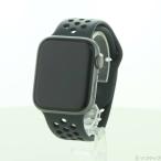〔中古〕Apple Watch Series 4 Nike+ GPS + Cellular 44mm スペースグレイアルミニウムケース アンスラサイト/ブラックNikeスポーツバンド〔247-ud〕