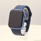 ( б/у )Apple( Apple ) Apple Watch Series 7 GPS 45mm голубой aluminium кейс a винт блюз Poe tsu частота (196-ud)