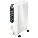 〔中古〕デロンギ 〔中古品〕 アミカルド オイルヒーター ピュアホワイト+ブラック RHJ35M1015-BK ［最大13畳］〔305-ud〕