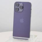 〔中古〕Apple(アップル) iPhone14 Pro Max 128GB ディープパープル MQ993J／A SIMフリー〔377-ud〕