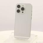 〔中古〕Apple(アップル) iPhone15 Pro 256GB ホワイトチタニウム MTUD3J／A SIMフリー〔377-ud〕