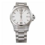 LONGINESロンジンCONQUESTV.H.PクォーツメンズシルバーL...