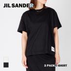 ショッピングdior ジルサンダー プラス JIL SANDER+ J40GC0001 J45048 Tシャツ メンズ レディース トップス 3枚セット 半袖 001 100 ブラック ホワイト XS〜XL