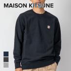  mezzo n лисица MAISON KITSUNE AM00303KM0001 тренировочный мужской tops длинный рукав лиса head patch Classic футболка хлопок casual si. покупка 