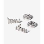 ミュウミュウ MIU MIU PIERCED EARRINGS クリスタル付 メタル ピアス 5IO059 2DNC F0OKL レディース アクセサリー シルバー