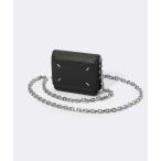 メゾン マルジェラ MAISON MARGIELA SA3UI0009 P4455 小銭入れ レディース 財布 スモール チェーンウォレット コインケース ミニ財布 レザー ブラック