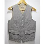 ADJUSTABLE COSTUME アジャスタブルコスチューム FRENCH WORK STYLE VEST 36 WHTxNVY AP-038
