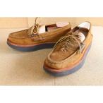 yuketen ユケテン LOAFER ROCKER SHOES US7.5 GOLDEN BRW スウェード シューズバッグ欠損 ソール減 16940PM シューズ 中古