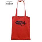 SAMURAI JEANS Samurai джинсы Samurai рыба рыболовный клуб футболка переделка большая сумка RED x CHECK