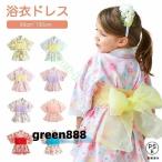 浴衣 子供 セパレート ワンピース 子ども服 ベビー服 キッズ 女の子 女児 幼稚園 小学生 子供浴衣 ゆかた 浴衣ドレス パジャマ 可愛い おしゃれ 着物 8柄5サイズ