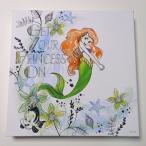  Ariel 30 угол Disney парусина искусство искусство panel wall искусство текстильная панель . магазин ребенок часть магазин подарок день рождения Disney герой 