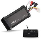 Marine Bluetooth Class D Amplifier 150 x 2 Channel Peak @4ohm Speaker with Wired Remote, Bridgeable to 300W x 1 @ 8ohm