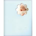 育児日記ダイアリー 【妊娠〜１才まで】うぶごえアルバム フルリール ブルー ボイスカード付【30秒録音】汚れない足がたセット 手形 赤ちゃん 帰省暮 メッセージ