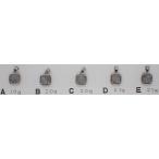 【通販限定】ギベオン隕石 爪留ペンダントトップ シルバー 四角(ミニサイズ) 1.9-2.1g Gibeon meteorite