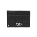 [ название восток ] Ferragamo футляр для карточек gun chi-ni кожа черный чёрный мужской мужчина женский женщина мелкие вещи 