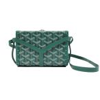 【名東】【GOYARD】ゴヤール ミノディエール トランクショルダーバッグ グリーン 緑色 SV金具 レディース その他【中古】