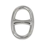 【名東】エルメス スカーフリング シェーヌダンクル パーマブラス シルバーカラー 小物 アクセサリー