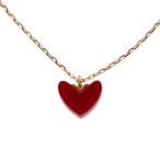 ショッピングau 【名東】アーカー ティランハート レッド ネックレス Au750 K18YG イエローゴールド AB1647010100