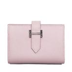 [ Nagoya ] Hermes Bear n футляр для карточек vo- Epson сиреневый бледный серебряный металлические принадлежности кожа мелкие вещи B печать 