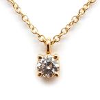 【栄】ティファニー ネックレス ソリティア ダイヤモンド 一粒 1P K18PG AU750 ジュエリー その他