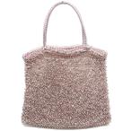 【栄】アンテプリマ ワイヤーグリッター スクエア PBS726133 ピンク シルバー金具 PVC トートバッグ レディース 女性 保存袋