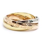 【栄】カルティエ K18YG WG PG トリニティ 3カラー リング 指輪 750YG ジュエリー レディース メンズ 地金