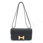 【栄】エルメス コンスタンスエラン W刻 2024年頃 ショルダーバッグ ヴォーエプソン ブラック ピンクゴールド金具