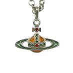 [.] Vivienne Westwood верх o-b колье SV925 orange зеленый примерно 45cm корпус товар только 