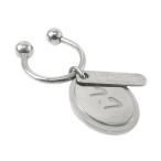 [ Tempaku ] Mikimoto кольцо для ключей брелок для ключа plate серебряный цвет металлический очарование 