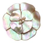 【天白】シャネル カメリア フラワー ブローチ シェル フェイクパール 98A レディース アクセサリー 小物