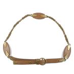 [ Tempaku ] Bottega Veneta ремень Brown Gold металлические принадлежности указанный размер M цепь кожа модные аксессуары женский 