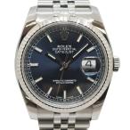 【天白】仕上済 ROLEX ロレックス デイトジャスト 116234 ジュビリー ランダム ブルー SS WG メンズ 腕時計 自動巻き 男